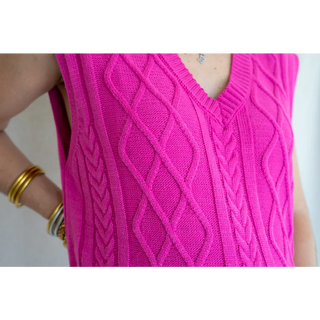 Le Knit Dress (Pink) - UNITALLA / Pink - lebump.mx