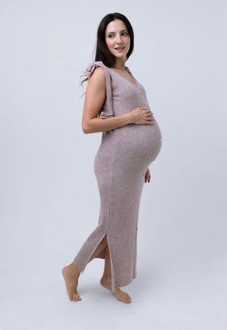 Le Button Dress (Cinnamon)