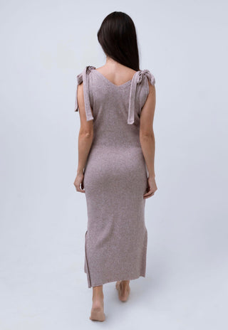 Le Button Dress (Cinnamon)