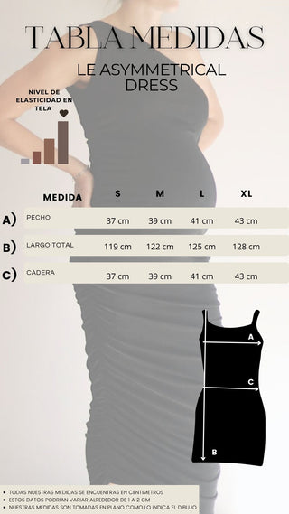 Le Asymmetrical Dress (Ivory)