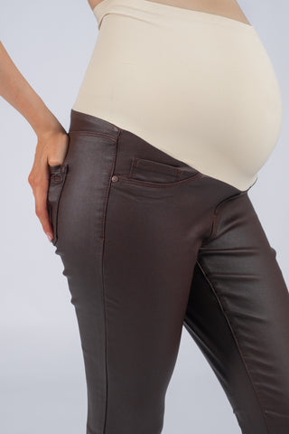 Le Leather Jeans (Brown)