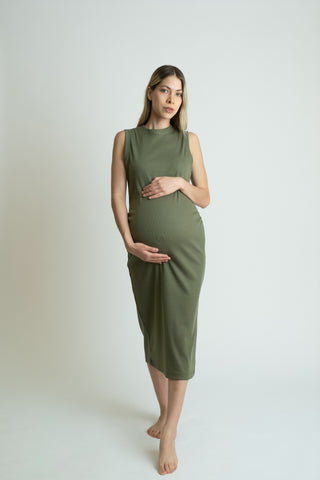 Le Midi Dress  (Olive)