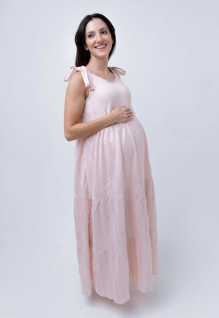Le New Panel Dress (Pale Pink)
