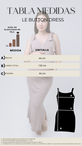 Le Button Dress (Cinnamon)