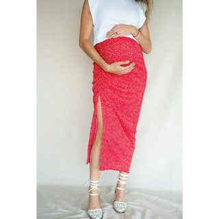 Le Flower Skirt (Red) - lebump.mx