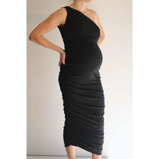 Le Asymmetrical Dress (Black) - lebump.mx