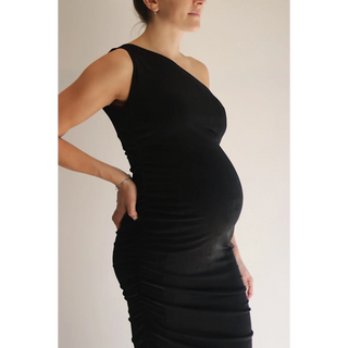 Le Asymmetrical Dress (Black) - lebump.mx