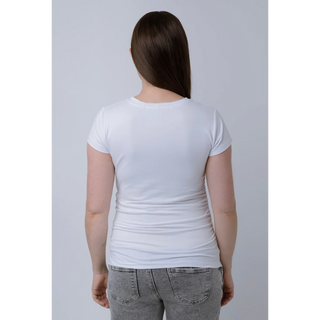 Le Basic Tshirt ″U″ (White) - lebump.mx