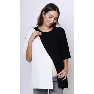 Le Bicolor Top (Black / White) - lebump.mx