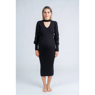 Le Choker Dress (Black) - UNITALLA / Black - lebump.mx