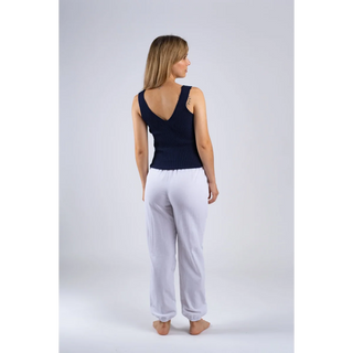 Le Cotton Pants (White) - lebump.mx