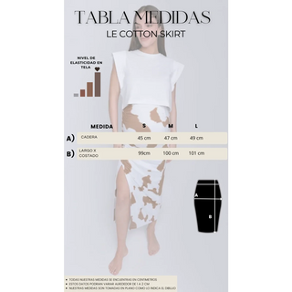 Le Cotton Skirt (Cow) - lebump.mx