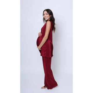 Le Crinkle Set - S / Burgundy - lebump.mx