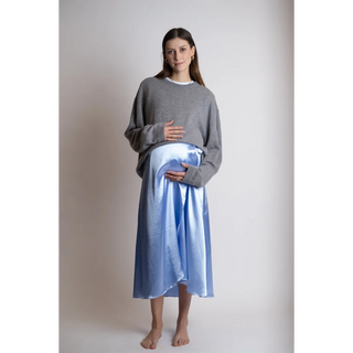 Le Crossed Skirt (Powder Blue) - lebump.mx