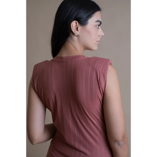 Le Epaulet Dress (Mauve) - lebump.mx