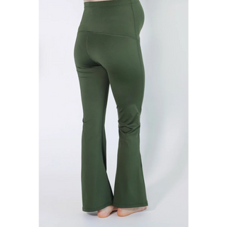 Le Flared Leggings (Olive) - lebump.mx