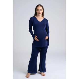 Le Fleared Set (Navy) - lebump.mx