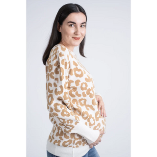 Le Knit Print (Camel/White) - UNITALLA / Beige - lebump.mx