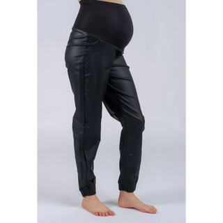 Le Leather Joggers (Black) - lebump.mx