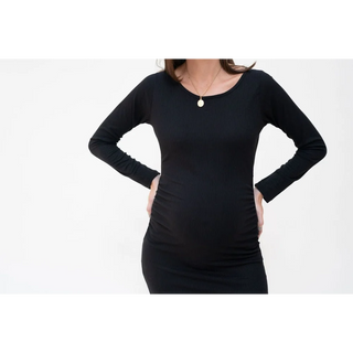 Le Long Sleeve Dress (Black) - lebump.mx