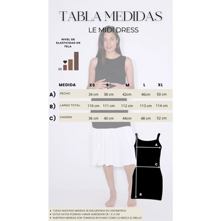 Le Midi Dress (Black / White) - lebump.mx