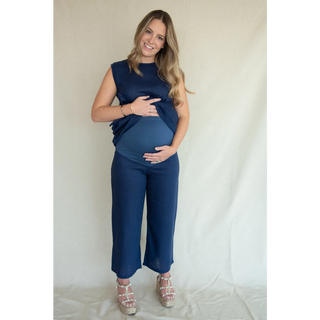 Le Mom Set (Navy Blue) - lebump.mx