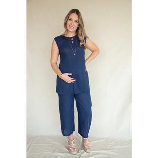 Le Mom Set (Navy Blue) - lebump.mx