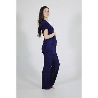 Le Oversized Crinkle Set (Navy) - lebump.mx