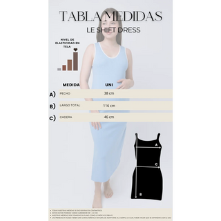 Le Shift Dress (Baby Blue) - Unitalla / Blue - lebump.mx
