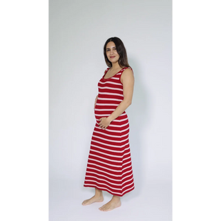 Le Striped Dress (Pink / Red) - Unitalla / Pink - lebump.mx