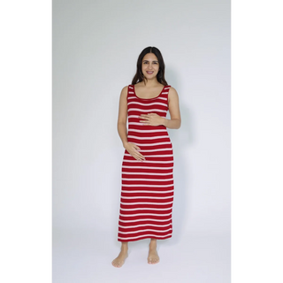 Le Striped Dress (Pink / Red) - Unitalla / Pink - lebump.mx