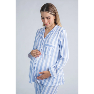 Le Striped Pijama (Blue/ White) - lebump.mx